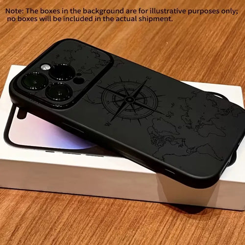 Кейс за iPhone — дизайн компас, силикон