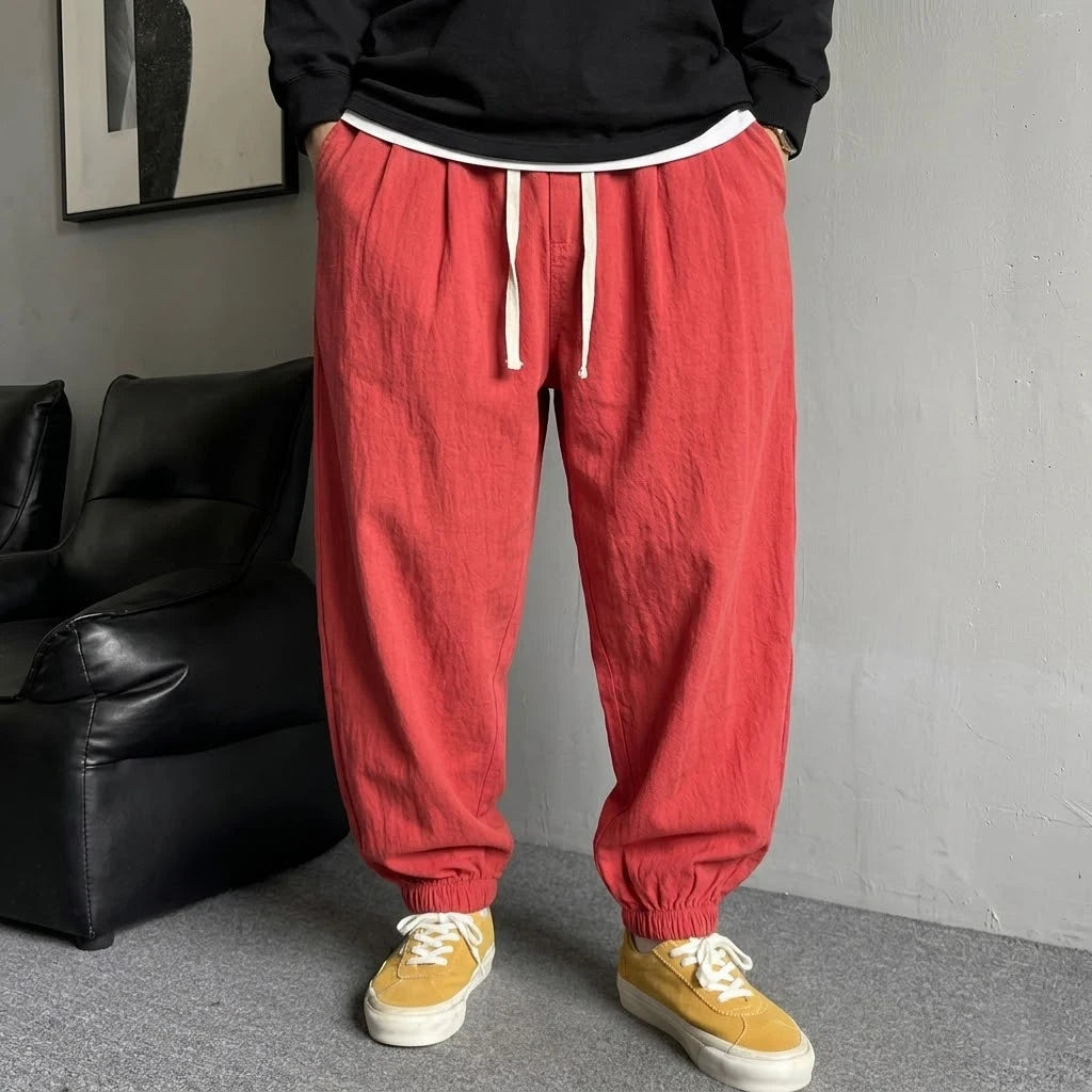 Мъжки джогъри свободна кройка — streetwear Korean